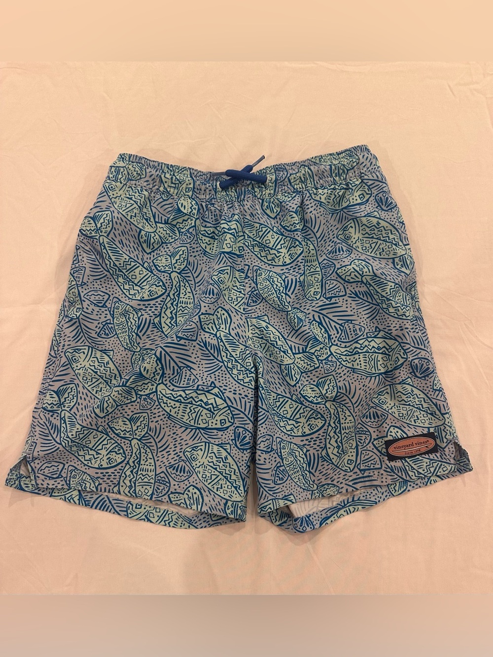 Vineyard Vines Boys’ Printed Chappy Swim Trunks M (Age 12-14)